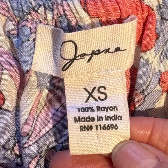 JAPNA -Strapless-Flutter Elastic Tassel Waist Slit Maxi Dress Woman’s X-Small - Picture 8 of 9